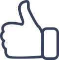 robust thumbs up design icon